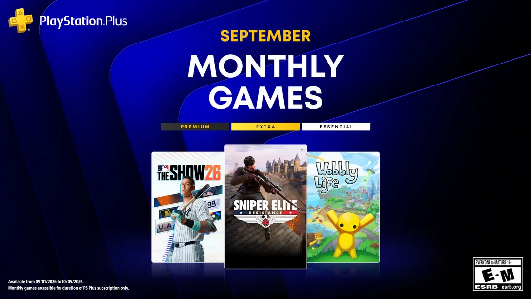New PlayStation Plus Monthly Games for September 2026 Revealed